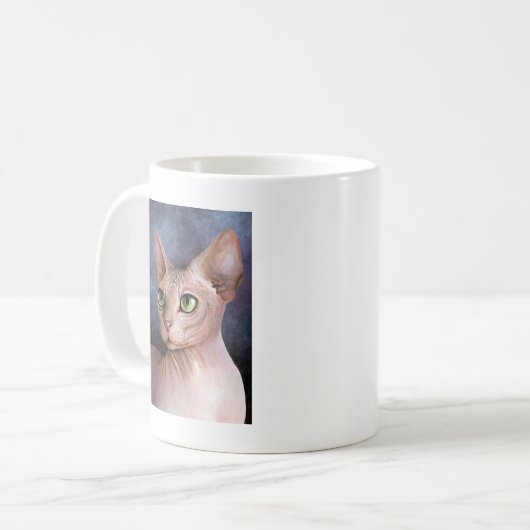 Katze 578 Sphynx Kaffeetasse (Vorderseite Links)