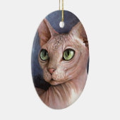Katze 578 Sphynx Keramikornament (Rechts)