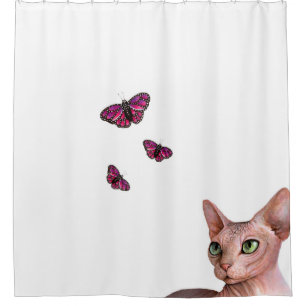 Katze 578 Sphynx Sphinx Duschvorhang
