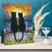 Katze 582 schwarze Katzen Fotoplatte (Seite)