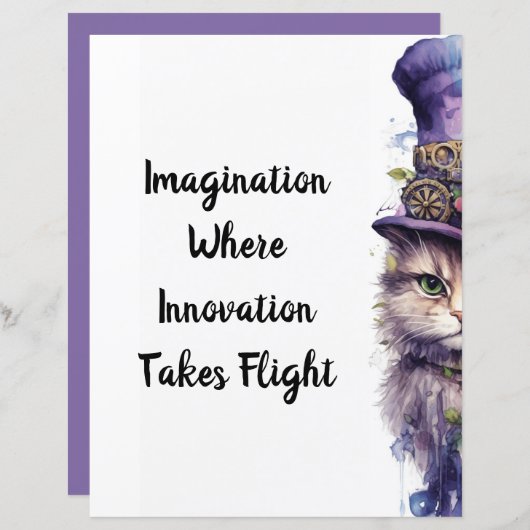 Katze 5 Advent Lila Holiday Kitten (Vorne/Hinten)