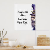 Katze 5 Advent Lila Holiday Kitten Poster (Küche)