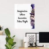 Katze 5 Advent Lila Holiday Kitten Poster (Heimbüro)