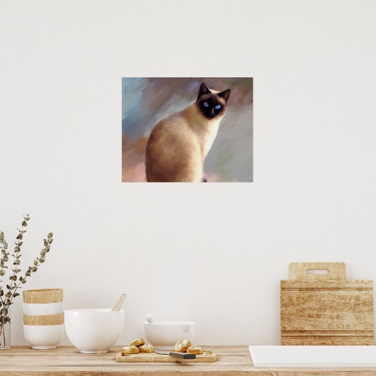 Katze 613 Siamese Poster (Küche)