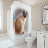 Katze 613 siamesisch duschvorhang (Beispiel)