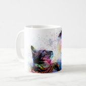 Katze 614 Schmetterling Kaffeetasse (Vorderseite Links)