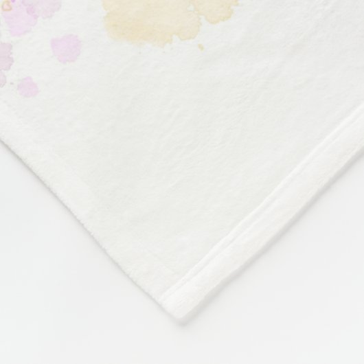 Katze 618 weiß fleecedecke (Ecke)