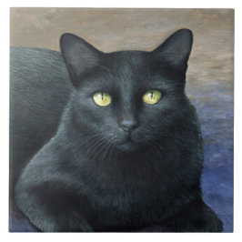 Katze 621 schwarze Katze Fliese