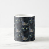 Katze 621 Schwarze Katze Kaffeetasse (Mittel)