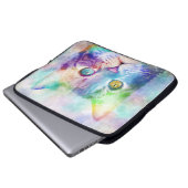 Katze 663 Multicolorkatze Laptopschutzhülle (Vorne Knopf)
