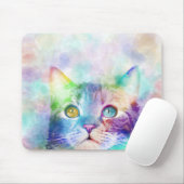 Katze 663 Multicolorkatze Mousepad (Mit Mouse)