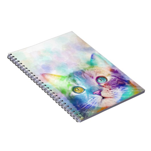 Katze 663 Multicolorkatze Notizblock (Rechte Seite)