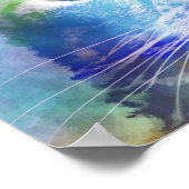 Katze 663 Multicolorkatze Poster (Ecke)