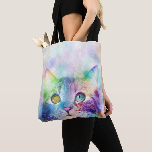 Katze 663 Multicolorkatze Tasche (Von Nahem)