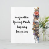 Katze 6 Kätzchen und obere Hut Wasserfarbe (Stehend Vorderseite)