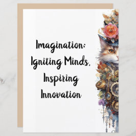 Katze 6 Kätzchen und obere Hut Wasserfarbe