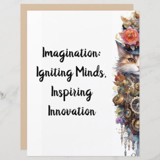 Katze 6 Kätzchen und obere Hut Wasserfarbe