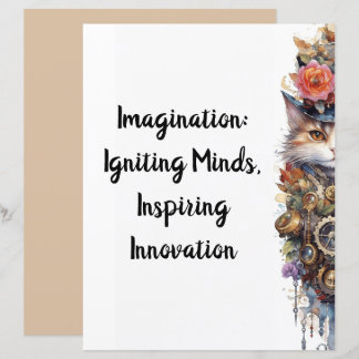 Katze 6 Kätzchen und Zylinder Aquarell