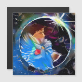 Katze 6 - Sonnenfinsternis Magnetkarte (Vorne/Hinten)