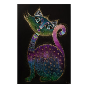 Katze 7 - Glück nein 7 Poster