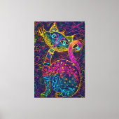 Katze 7 - Glücksfall 7 Leinwanddruck (Vorderseite)