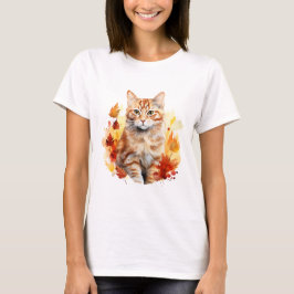 Katze 7 im Herbst T - Shirt