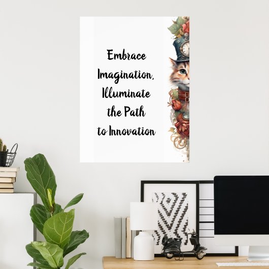 Katze 7 Weihnachtskitt Poster (Heimbüro)