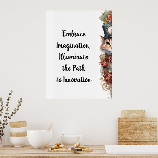 Katze 7 Weihnachtskitt Poster (Küche)