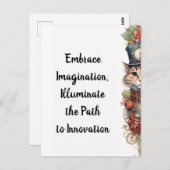 Katze 7 Weihnachtskitt Postkarte (Vorne/Hinten)