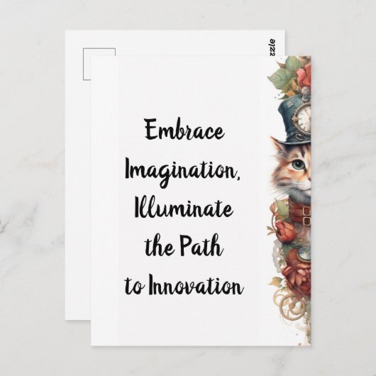 Katze 7 Weihnachtskitt Postkarte (Vorne/Hinten)