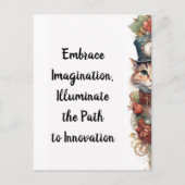 Katze 7 Weihnachtskitt Postkarte (Vorderseite)