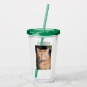 Katze Acryltrinkbecher (Rückseite)