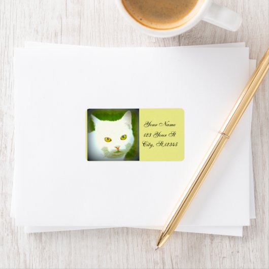 Katze Adressaufkleber (Insitu)