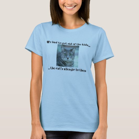 Katze allergisch T-Shirt (Vorderseite)