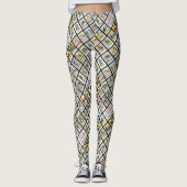 Katze Alphabet, Louis Wain Leggings (Vorderseite)