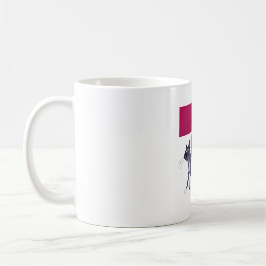 Katze Alphabet T Tasse (Links)