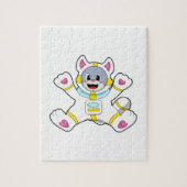 Katze als Astronaut in Kostüme Puzzle (Vertikal)