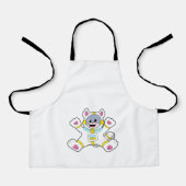 Katze als Astronaut in Kostüme Schürze (Vorderseite)