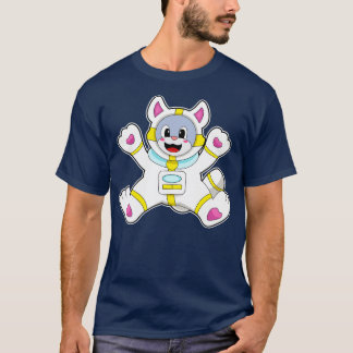 Katze als Astronaut in Kostümen T-Shirt