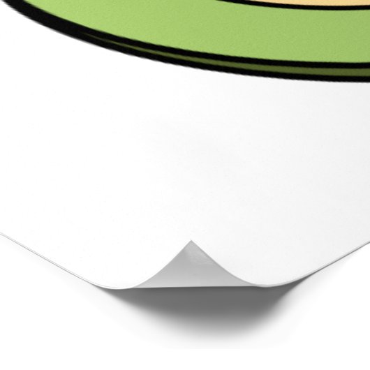 Katze als Avocado avocato Poster (Ecke)