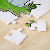 Katze als Basketballspieler mit Basketball Puzzle (Seite)