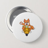 Katze als Biker mit Scooter.PNG Button (Vorne & Hinten)