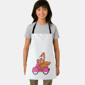 Katze als Biker mit Scooter.PNG Schürze (Insitu)