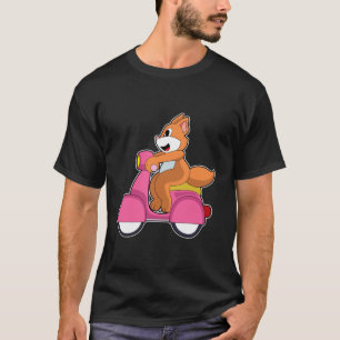 Katze als Biker mit Scooter.PNG T-Shirt