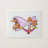 Katze als Braut mit Hochzeitskleid.PNG Puzzle (Horizontal)