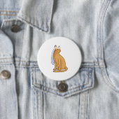 Katze als Braut mit Schleier Button (Beispiel)