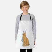 Katze als Braut mit Schleier Schürze (Getragen)