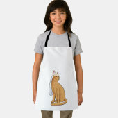 Katze als Braut mit Schleier Schürze (Insitu)