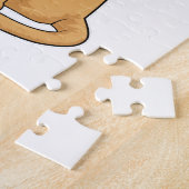 Katze als Brücke mit Schleier Puzzle (Seite)