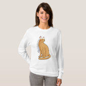 Katze als Brücke mit Schleier T-Shirt (Vorne ganz)